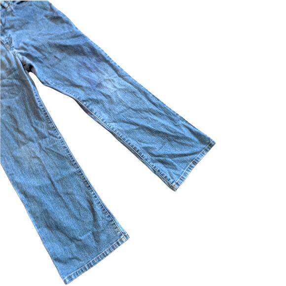 Girls 16 1/2 Distressed Slight Bootcut Medium Rinse Denim Jeans 16.5 - Picture 8 of 10